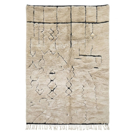 Tapis Berbere Beni Ouarain Motifs Géométriques
