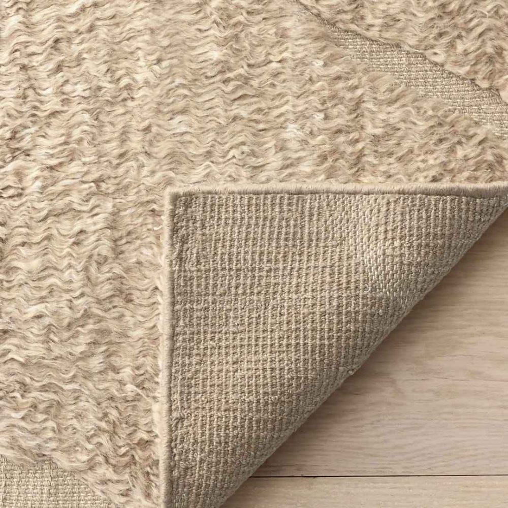 Tapis Berbere Beni Ouarain à Motifs Organiques en Relief