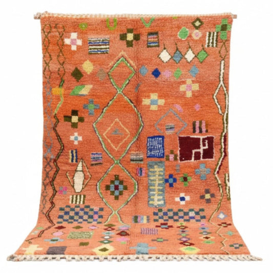 Tapis Berbere Boujad à Motifs Géométrique
