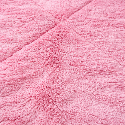 Tapis Berbere Boujad Rose à Motifs Géométriques
