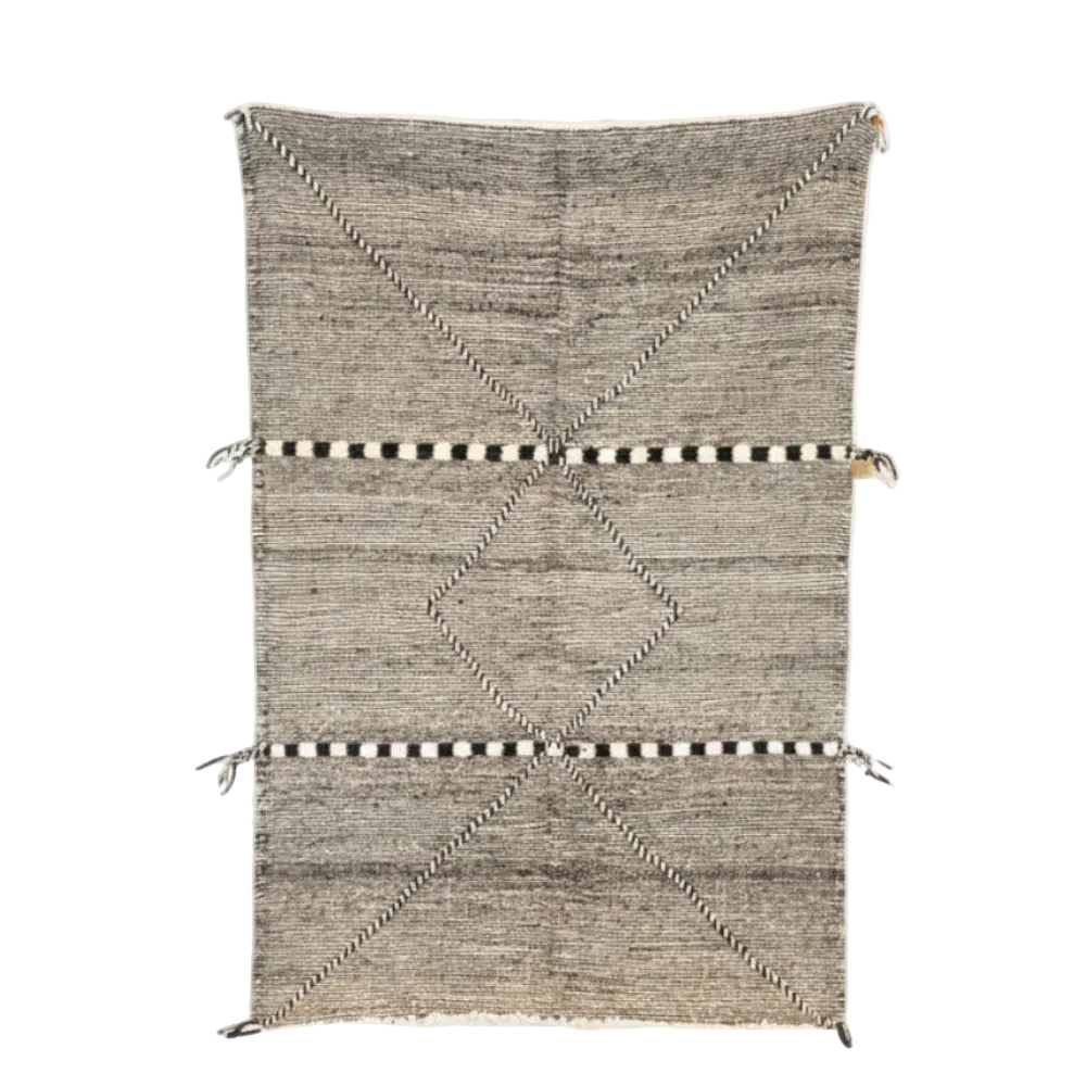 Tapis Berbere Zanafi à Motifs Géométriques