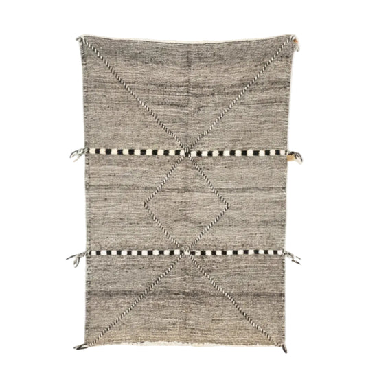 Tapis Berbere Zanafi à Motifs Géométriques