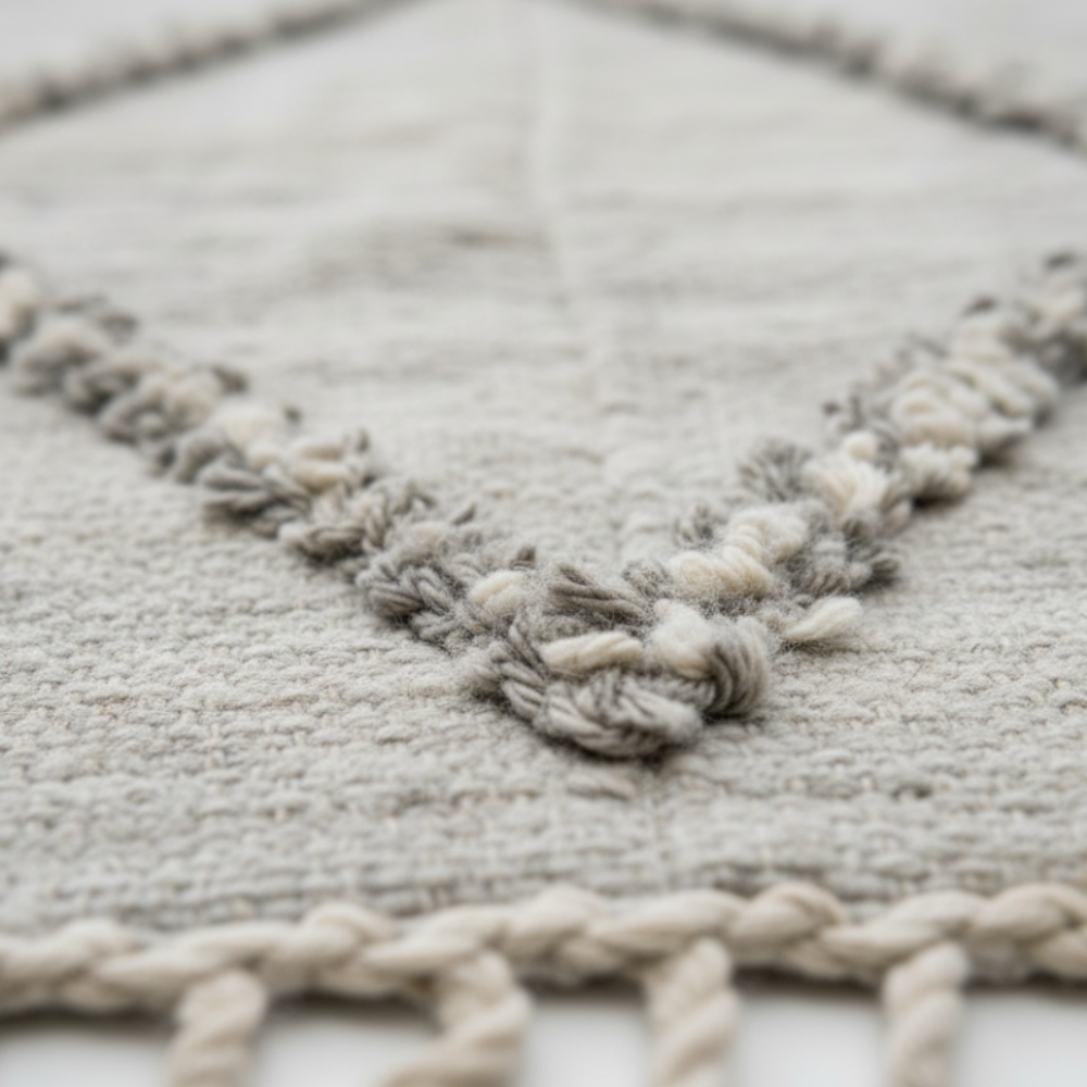 Tapis Berbere Zanafi à Motifs Géométriques