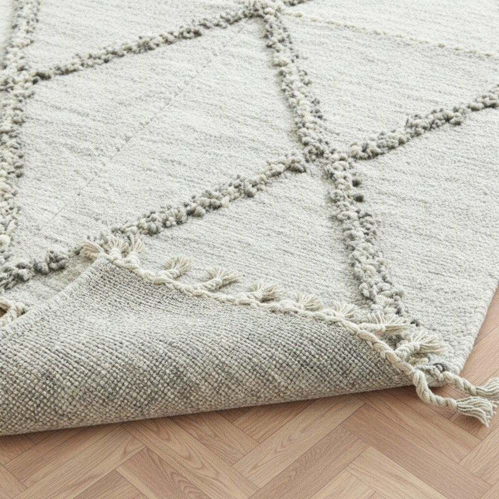 Tapis Berbere Zanafi à Motifs Géométriques