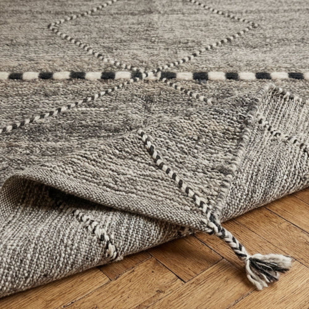 Tapis Berbere Zanafi à Motifs Géométriques